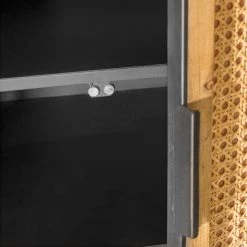 Red Living Meuble TV Kisumu - Cannage / Fer - Marron / Noir 27 Red Living Meuble TV Kisumu - Cannage / Fer - Marron / Noir -Meubles de salon Soldes 1000363963 220714 070 DETAILS P000000001000363963