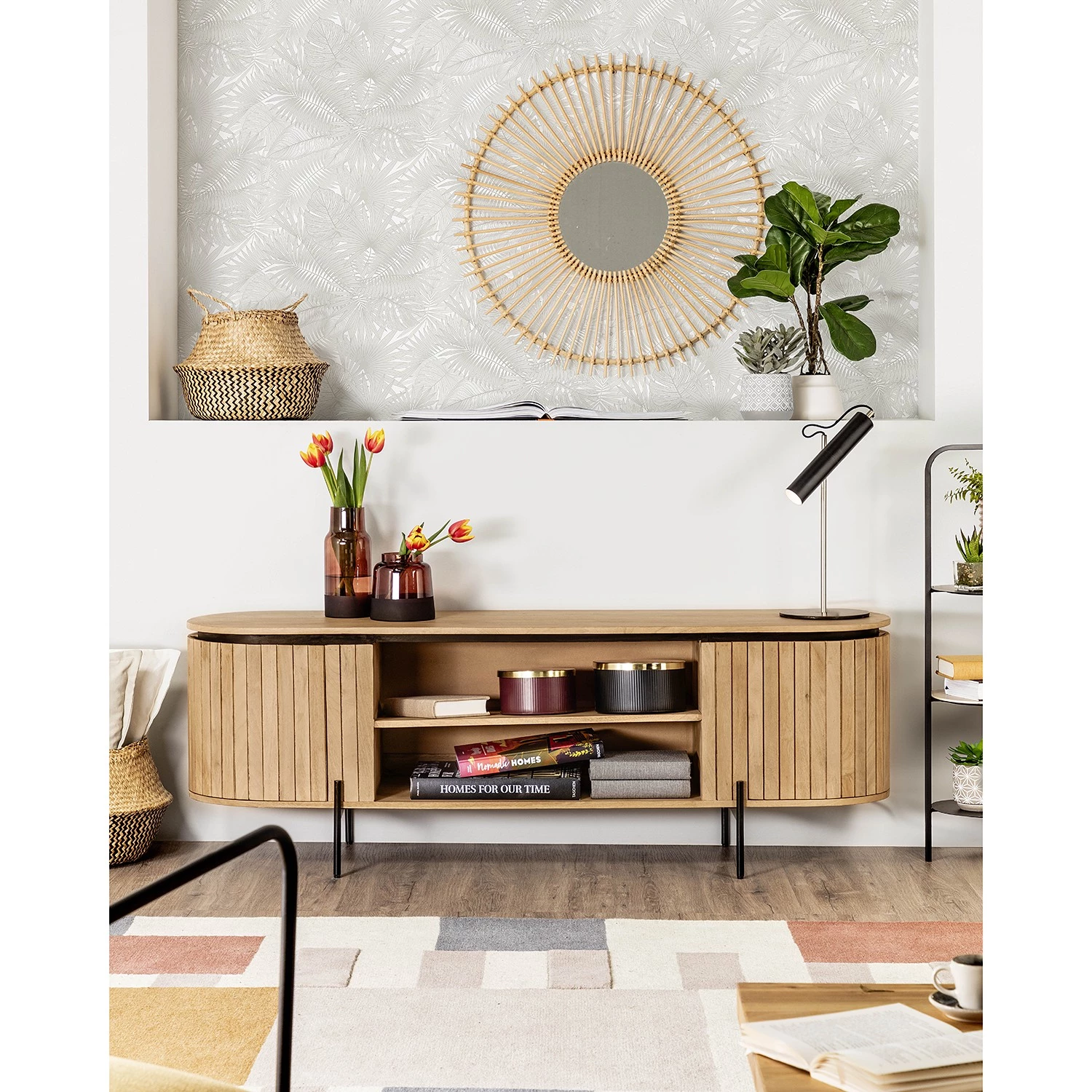 Red Living Meuble TV Lusaka - Manguier massif 7 Red Living Meuble TV Lusaka - Manguier massif – Image 5