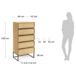 Red Living Commode Tabora II - Placage en bois véritable - Chêne -Meubles de salon Soldes 1000363969 220714 500 SKETCH DETAILS P000000001000363969 sketch