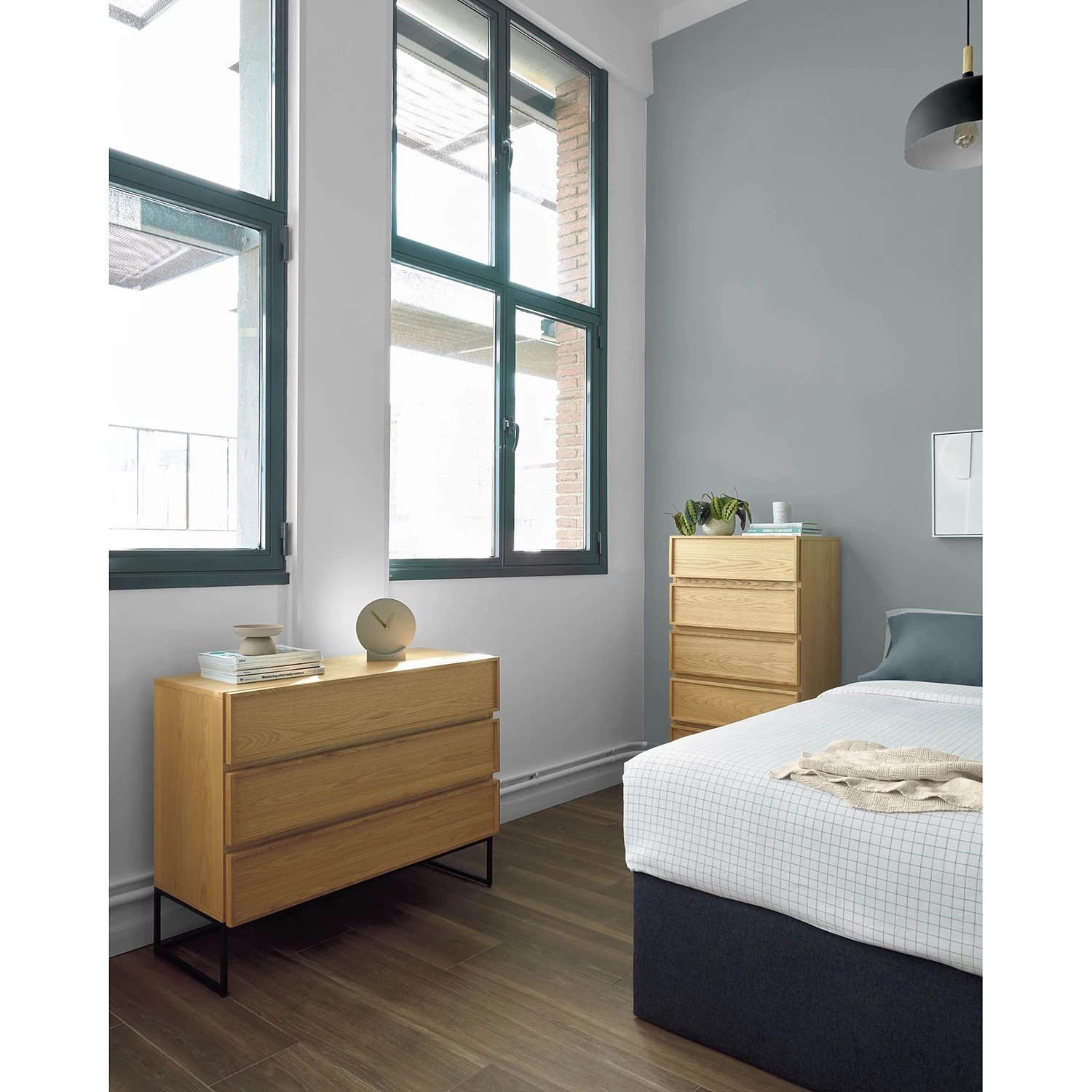 Red Living Commode Tabora I - Placage en bois véritable - Chêne 4 Red Living Commode Tabora I - Placage en bois véritable - Chêne – Image 2