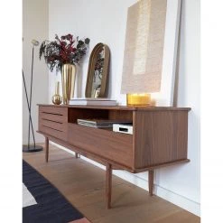 Naturoo Meuble TV Chipata - Partiellement en noyer massif -Meubles de salon Soldes 1000363983 220714 023 MOOD DETAILS P000000001000363983 mood