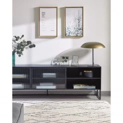 Loftscape Meuble TV Tete - Verre / Métal - Noir -Meubles de salon Soldes 1000363986 220714 023 MOOD DETAILS P000000001000363986 mood