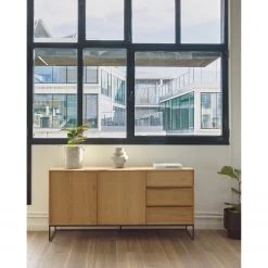 Red Living Buffet Tabora - Placage en bois véritable - Chêne -Meubles de salon Soldes 1000363989 220714 020 MOOD DETAILS P000000001000363989 mood