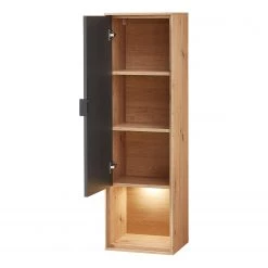 Fashion For Home Placard mural Leox - Avec éclairage inclus - Graphite / Imitation chêne artisan -Meubles de salon Soldes 1000364239 220719 040 DETAILS P000000001000364239