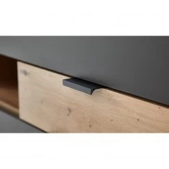 Fashion For Home Meuble à chaussures Leox - Avec éclairage inclus - Graphite / Imitation chêne artisan -Meubles de salon Soldes 1000364253 220719 040 DETAILS P000000001000364253