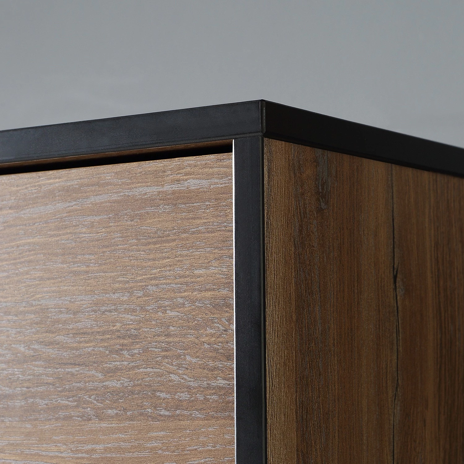 Red Living Buffet haut Trylith - Imitation chêne rustique / Noir 10 Red Living Buffet haut Trylith - Imitation chêne rustique / Noir – Image 8