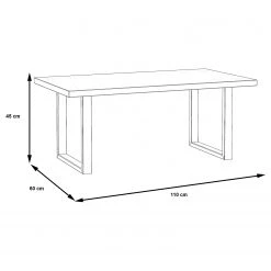 Red Living Table basse Trylith - Imitation chêne rustique / Noir -Meubles de salon Soldes 1000364611 220719 500 SKETCH DETAILS P000000001000364611 sketch