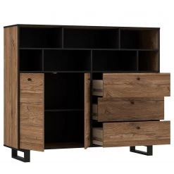 Red Living Buffet Trylith II - Imitation chêne rustique / Noir 21 Red Living Buffet Trylith II - Imitation chêne rustique / Noir -Meubles de salon Soldes 1000364623 220719 040 DETAILS P000000001000364623