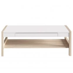 Loftscape Table basse Thurles - Imitation chêne Sonoma / Blanc -Meubles de salon Soldes 1000364867 220722 030 DETAILS P000000001000364867