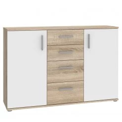 Loftscape Buffet Kiltealy II - Blanc / Imitation chêne Sonoma