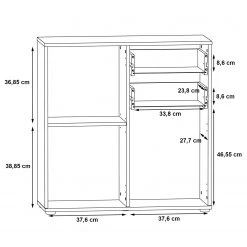 Loftscape Buffet Kiltealy I - Blanc / Imitation chêne Sonoma 15 Loftscape Buffet Kiltealy I - Blanc / Imitation chêne Sonoma -Meubles de salon Soldes 1000364882 220722 501 SKETCH DETAILS P000000001000364882 sketch