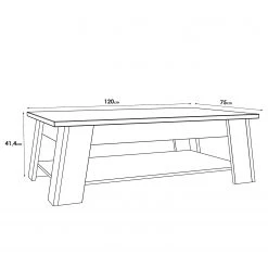Loftscape Table basse Camolin - Imitation chêne -Meubles de salon Soldes 1000364883 220722 500 SKETCH DETAILS P000000001000364883 sketch
