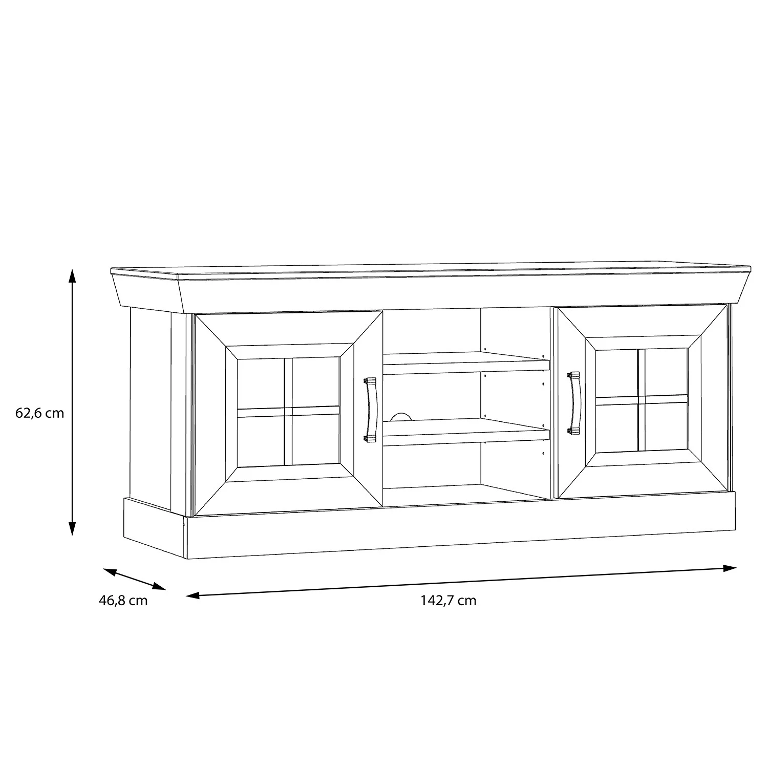 Ridgevalley Meuble TV Boolamore - Imitation chêne 7 Ridgevalley Meuble TV Boolamore - Imitation chêne – Image 5