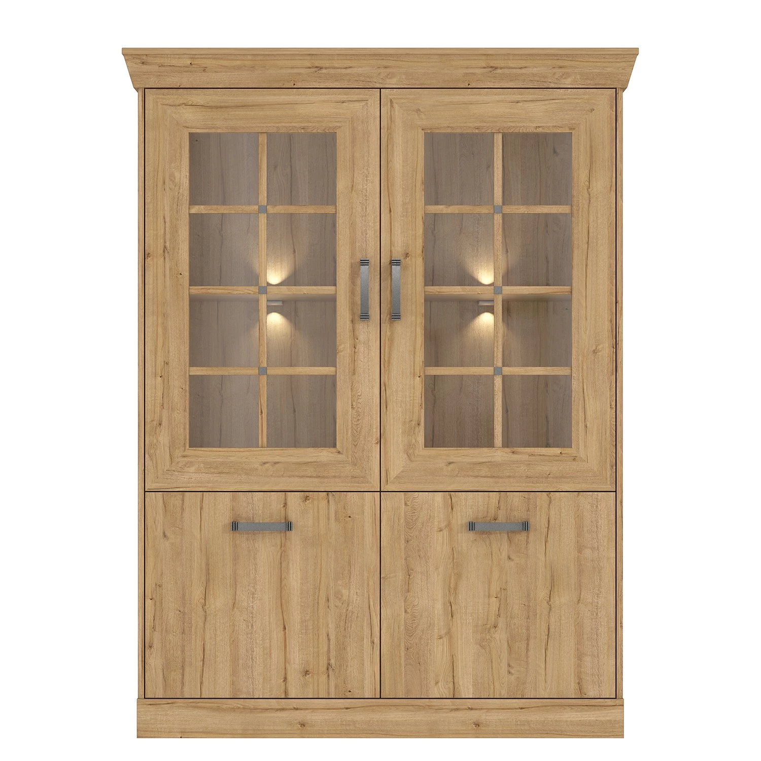 Ridgevalley Vitrine Boolamore I - Imitation chêne 4 Ridgevalley Vitrine Boolamore I - Imitation chêne – Image 2