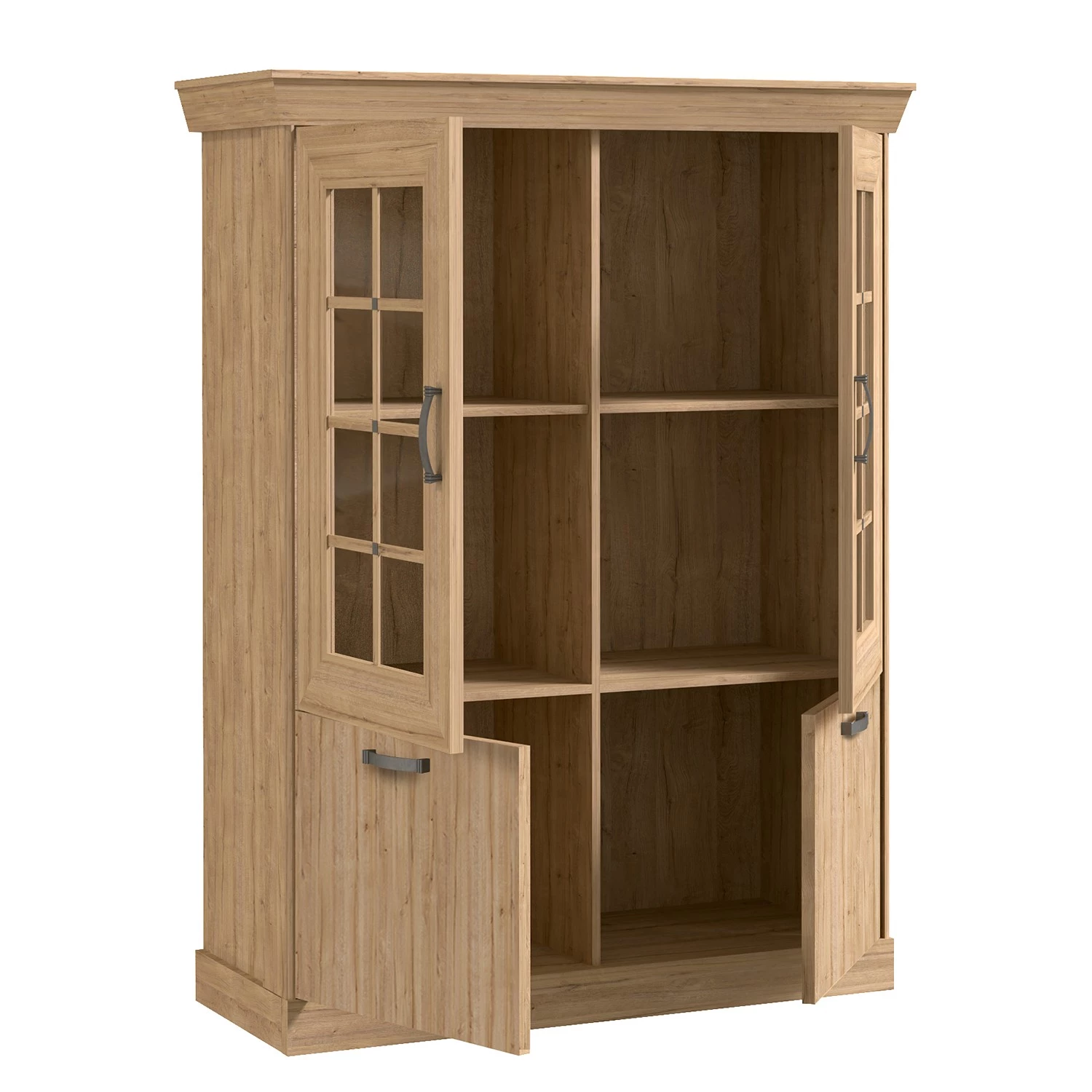 Ridgevalley Vitrine Boolamore I - Imitation chêne 6 Ridgevalley Vitrine Boolamore I - Imitation chêne – Image 4