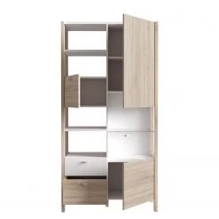 Loftscape Armoire Thurles - Imitation chêne Sonoma / Blanc -Meubles de salon Soldes 1000364901 220722 032 DETAILS P000000001000364901