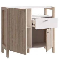 Loftscape Buffet Thurles I - Imitation chêne Sonoma / Blanc -Meubles de salon Soldes 1000364904 220722 032 DETAILS P000000001000364904