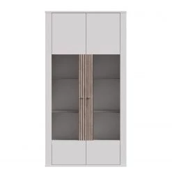 Loftscape Vitrine Millquarter II - Blanc / Imitation chêne clair 19 Loftscape Vitrine Millquarter II - Blanc / Imitation chêne clair -Meubles de salon Soldes 1000364906 220722 034 DETAILS P000000001000364906