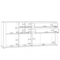 Loftscape Buffet Millquarter - Blanc / Imitation chêne clair 15 Loftscape Buffet Millquarter - Blanc / Imitation chêne clair -Meubles de salon Soldes 1000364914 220722 501 SKETCH DETAILS P000000001000364914 sketch