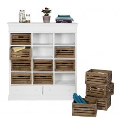 Butlers Étagère CAMPAGNE - Plaqué paulownia - Blanc -Meubles de salon Soldes 1000365698 220728 070 DETAILS P000000001000365698