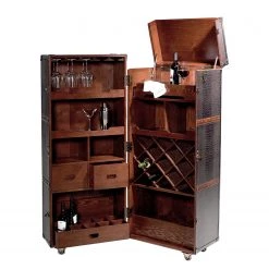 Butlers Valise bar HEMINGWAY - Cuir aniline / Frêne massif - Brun foncé 21 Butlers Valise bar HEMINGWAY - Cuir aniline / Frêne massif - Brun foncé -Meubles de salon Soldes 1000365699 220728 030 DETAILS P000000001000365699