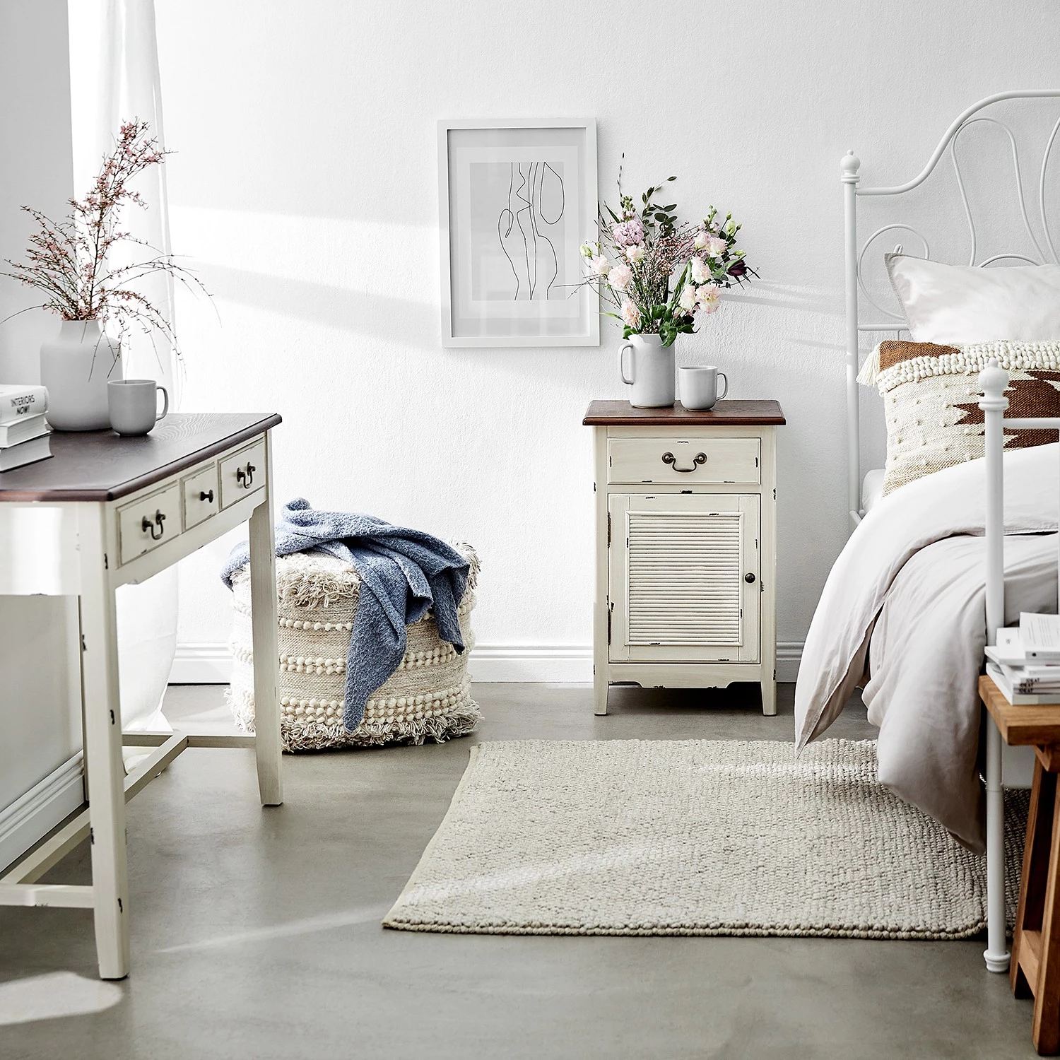 Butlers Console CABOTT COVE - Placage frêne - Crème / Naturel 5 Butlers Console CABOTT COVE - Placage frêne - Crème / Naturel – Image 3