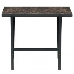 Red Living Bout de canapé Bowes - Imitation marbre marron / Noir -Meubles de salon Soldes 1000366390 220823 050 DETAILS P000000001000366390