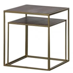 Red Living Tables gigognes Hawes (2 éléments) - Acacia massif / Métal - Acacia / Laiton 11 Red Living Tables gigognes Hawes (2 éléments) - Acacia massif / Métal - Acacia / Laiton -Meubles de salon Soldes 1000366391 220823 030 DETAILS P000000001000366391