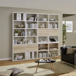 Fredriks Étagère à combiner Rodos I - Blanc brillant -Meubles de salon Soldes anbauregal rodos i hochglanz weiss 1890562