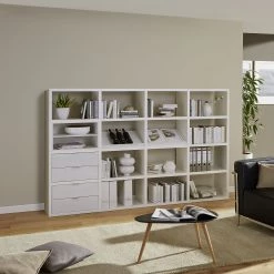 Fredriks Etagère à combiner Rodos II - Blanc brillant 11 Fredriks Etagère à combiner Rodos II - Blanc brillant -Meubles de salon Soldes anbauregal rodos ii hochglanz weiss 1890666