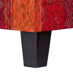 Maison Belfort Récamière Adelaide (convertible) - Tissu rouge - Accoudoir à gauche (vue de face) -Meubles de salon Soldes artex recamire 2013 12 03 1 313816