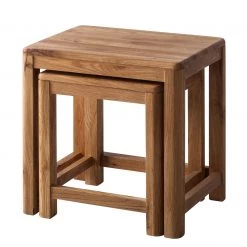 Ars Natura Table dâappoint Anamur (2er-Set) - ChĂȘne