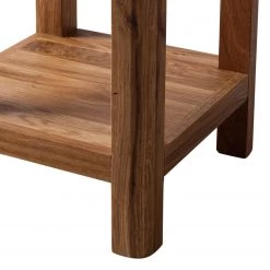 Ars Natura Table d’appoint Anamur I - Chêne - Hauteur : 90 cm -Meubles de salon Soldes beistelltisch anamur i wildeiche massiv 90 4726400