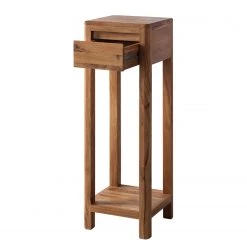 Ars Natura Table d’appoint Anamur I - Chêne - Hauteur : 90 cm -Meubles de salon Soldes beistelltisch anamur i wildeiche massiv 90 4726412