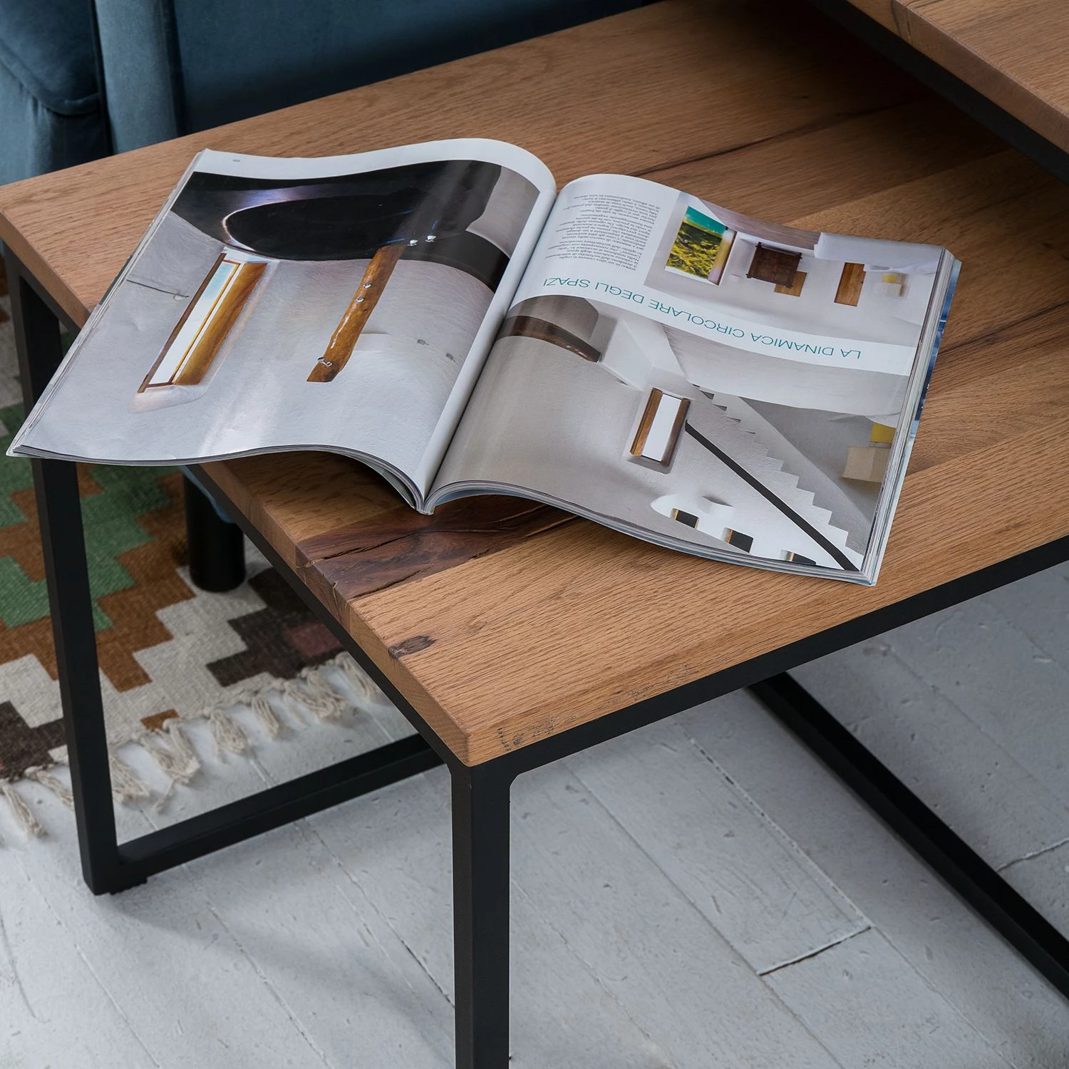 Ars manufacti Table d’appoint Candler (3 éléments) - Chêne massif / Métal 11 Ars manufacti Table d’appoint Candler (3 éléments) - Chêne massif / Métal – Image 9