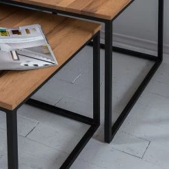 Ars manufacti Table d’appoint Candler (3 éléments) - Chêne massif / Métal 21 Ars manufacti Table d’appoint Candler (3 éléments) - Chêne massif / Métal -Meubles de salon Soldes beistelltisch candler 3 teilig eiche massiv metall eiche 4774896