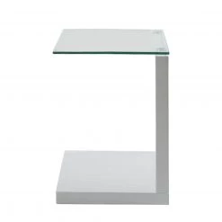 Loftscape Table d’appoint Sono - Blanc brillant -Meubles de salon Soldes beistelltisch daisy hochglanz weiss 1393074