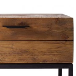 Ars manufacti Table d’appoint Grasby - Pin recyclé / Métal - Pin foncé / Noir 14 Ars manufacti Table d’appoint Grasby - Pin recyclé / Métal - Pin foncé / Noir -Meubles de salon Soldes beistelltisch grasby altholz pinie metall pinie dunkel schwarz 4884664