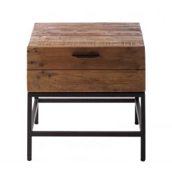 Ars manufacti Table d’appoint Grasby - Pin recyclé / Métal - Pin foncé / Noir 12 Ars manufacti Table d’appoint Grasby - Pin recyclé / Métal - Pin foncé / Noir -Meubles de salon Soldes beistelltisch grasby altholz pinie metall pinie dunkel schwarz 4884672