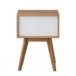 Mørteens Table dappoint Kamion - Hauteur : 58 cm -Meubles de salon Soldes beistelltisch kamion eiche teilmassiv weiss eiche 58 4823632