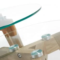 Mørteens Tables d'appoint Lingbo (lot de 2) -Meubles de salon Soldes beistelltisch lingbo 2er set eiche massiv 2551122