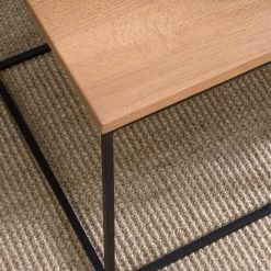 Ars manufacti Table dappoint Mascotte - Chêne -Meubles de salon Soldes beistelltisch mascotte eiche massiv metall eiche 5127516