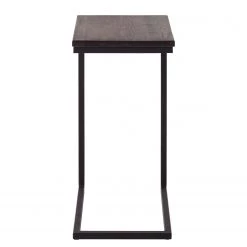 Eva Padberg Collection Table d’appoint Montverde II - Chêne massif / Métal - Chêne foncé / Noir -Meubles de salon Soldes beistelltisch montverde eiche massiv metall eiche dunkel 4670996