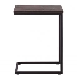 Eva Padberg Collection Table d’appoint Montverde II - Chêne massif / Métal - Chêne foncé / Noir -Meubles de salon Soldes beistelltisch montverde eiche massiv metall eiche dunkel 4671000