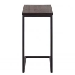Eva Padberg Collection Table d’appoint Montverde II - Chêne massif / Métal - Chêne foncé / Noir -Meubles de salon Soldes beistelltisch montverde eiche massiv metall eiche dunkel 4671004