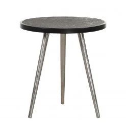 Ars manufacti Table d'appoint Namie - Métal - Argenté / Noir