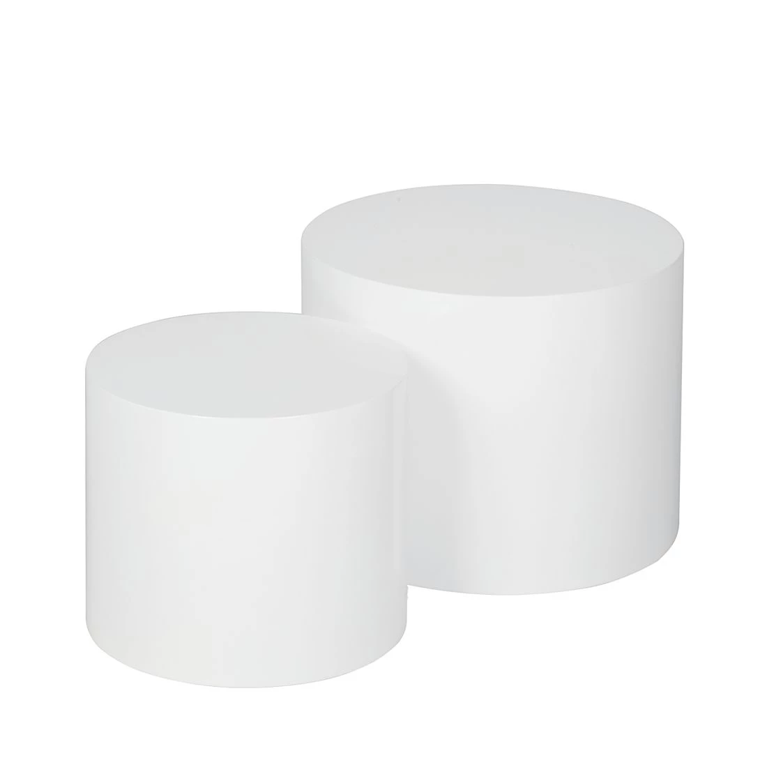 Fredriks Tables d’appoint Circle (2 éléments) - Lave, brillant - Blanc brillant 3 Fredriks Tables d’appoint Circle (2 éléments) - Lave, brillant - Blanc brillant