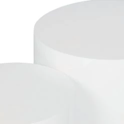 Fredriks Tables d’appoint Circle (2 éléments) - Lave, brillant - Blanc brillant 11 Fredriks Tables d’appoint Circle (2 éléments) - Lave, brillant - Blanc brillant -Meubles de salon Soldes beistelltisch set circle weiss 1340163