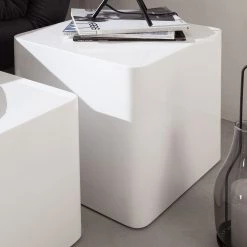 Fredriks Tables d’appoint Square (lot de 2) - Blanc brillant -Meubles de salon Soldes beistelltisch square 2er set hochglanz weiss 4256128