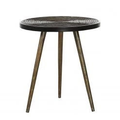 Ars manufacti Table d'appoint Suwa - Métal - Laiton / Noir